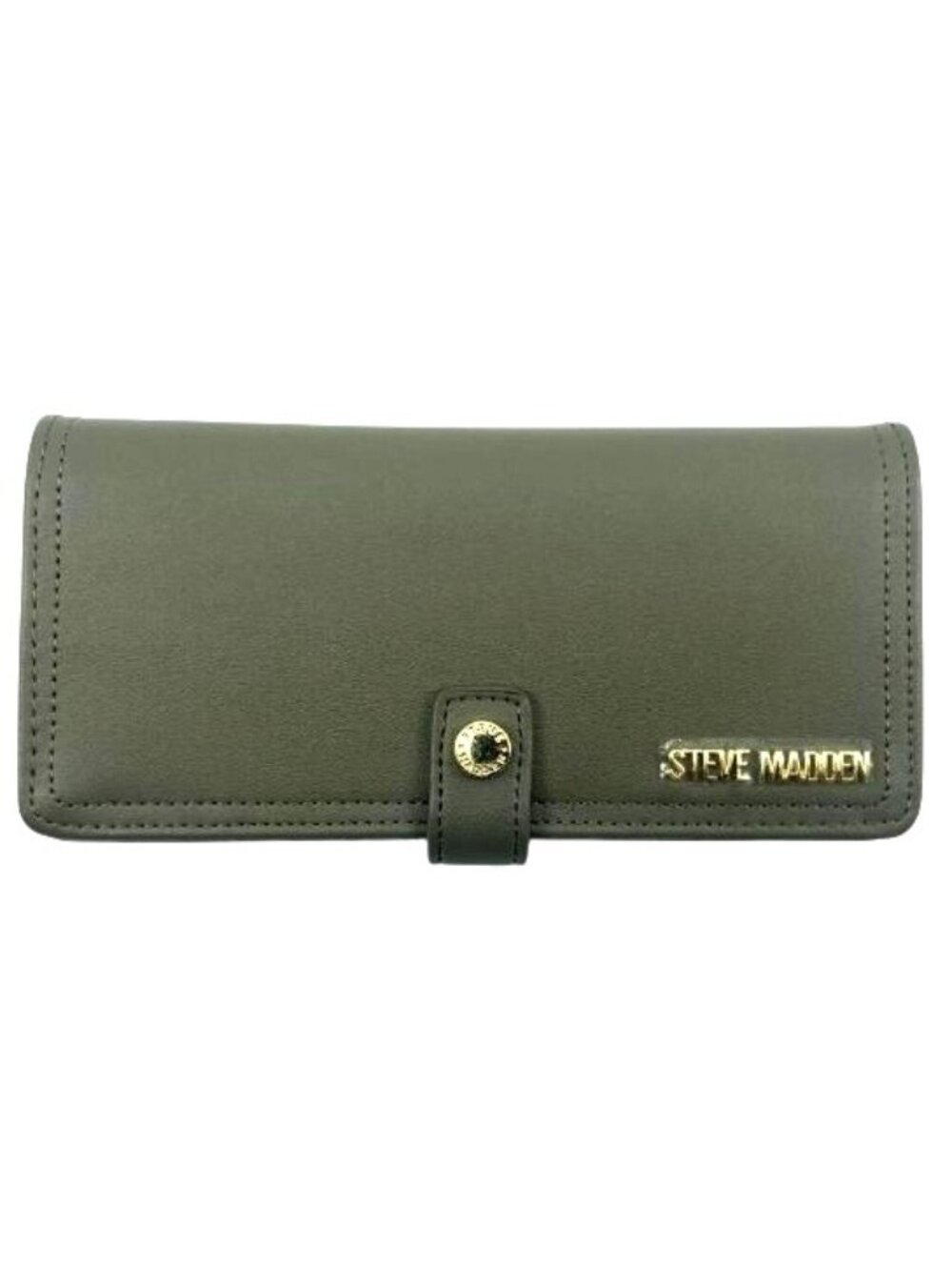 Steve Madden Green Bifold Womens Wallet W/ Gold Colored Hardware